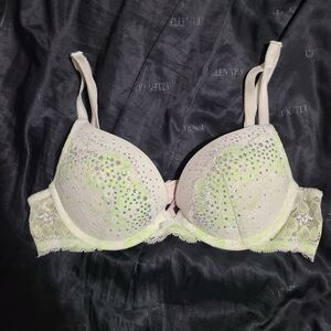 Victoria's Secret Dream Angels Push Up Lace Rhinestone Sparkle Bra